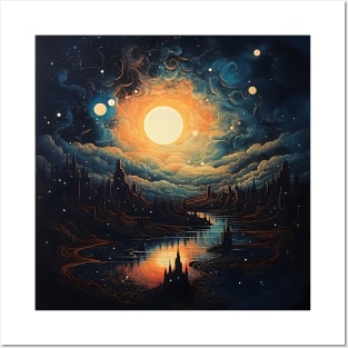 Cosmic Canvas: Whimsical Art Prints Featuring Abstract Landscapes, Galactic Wonders, and Nature-Inspired Delights for a Modern Space Adventure! Posters and Art